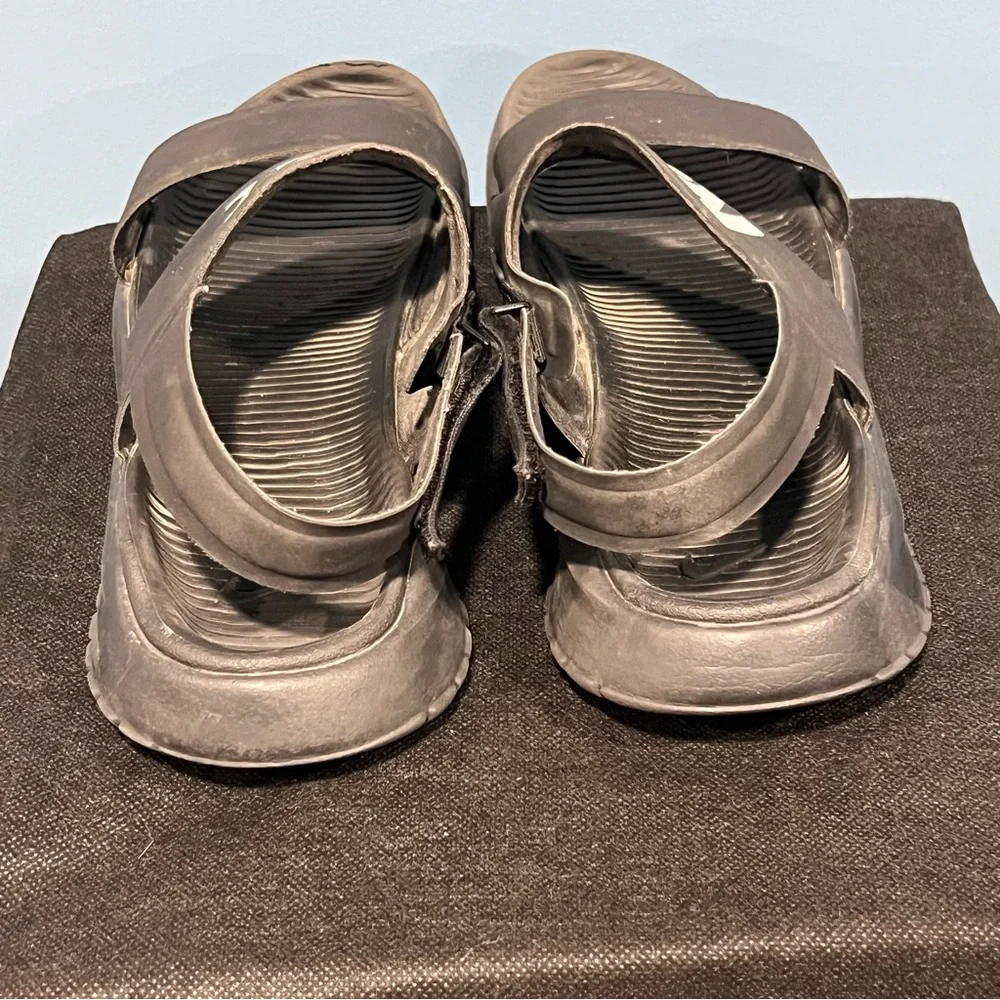Nike Tanjun Womens Sandals Black White Slingback Shoes Size 10 - Picture 5 of 7